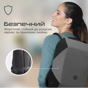 Рюкзак для ноутбука Promate UrbanPack-BP Grey UA