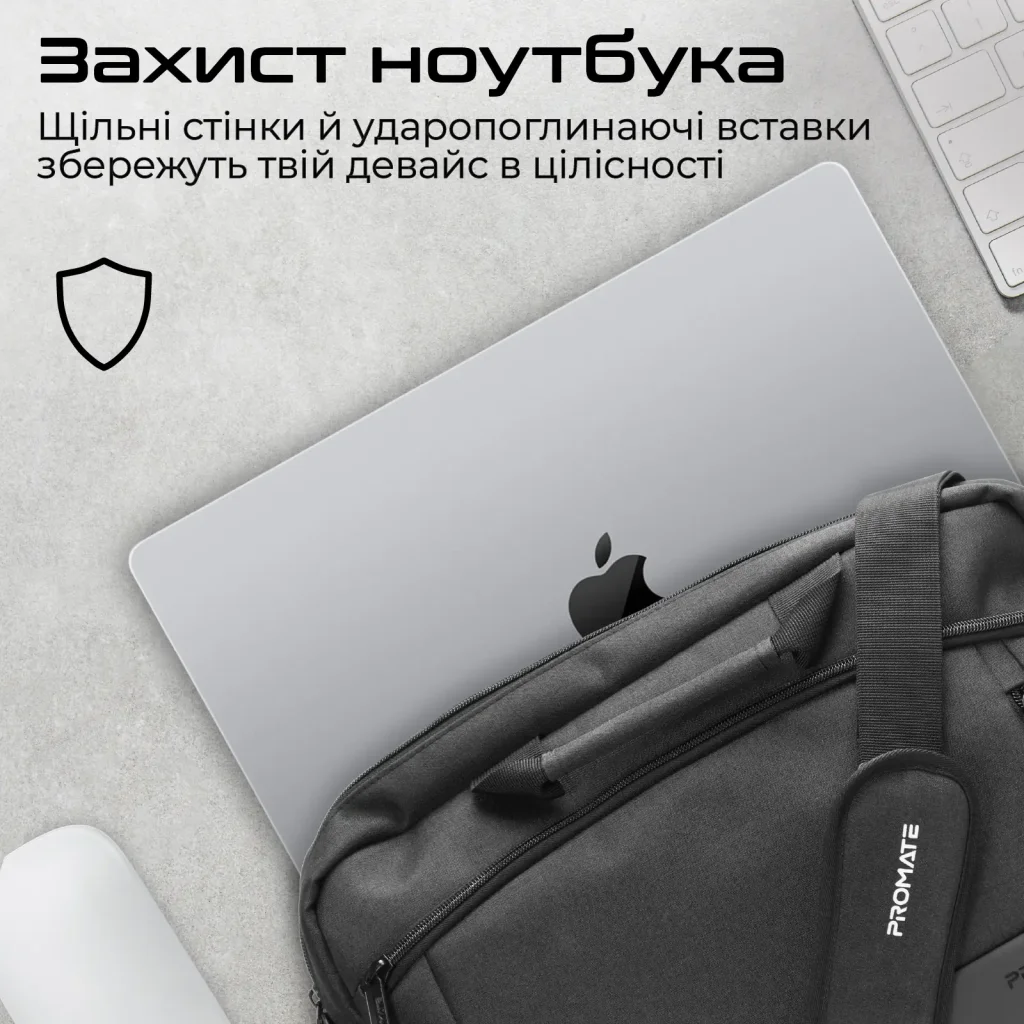 Сумка для ноутбука Promate Satchel-MB Black UA