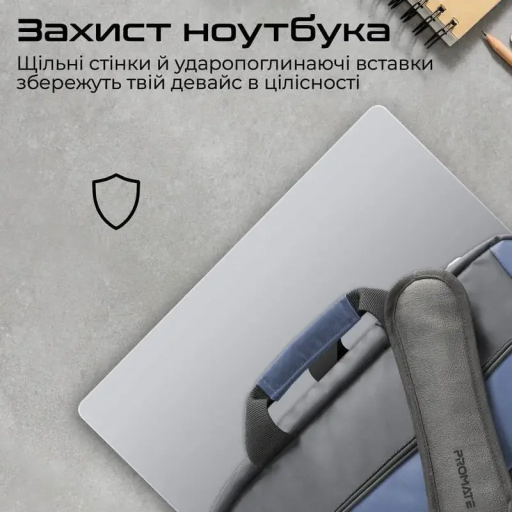 Сумка для ноутбука Promate Limber-MB Black UA