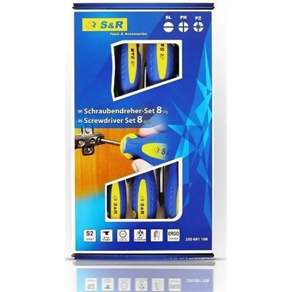 Набор отверток S&R SL-PH-PZ S2 8шт (250681108) UA