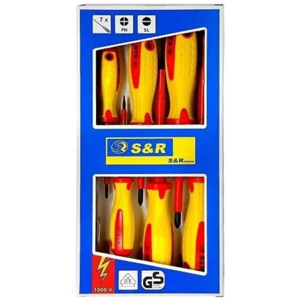 Набор отверток диэлектрических S&R PH-SL-Тестер-ПРОФI, 1000V, 7шт (250681307) UA