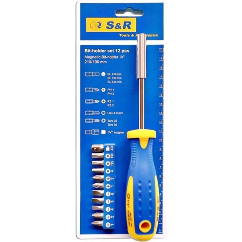 Отвертка-держатель бит S&R 1/4