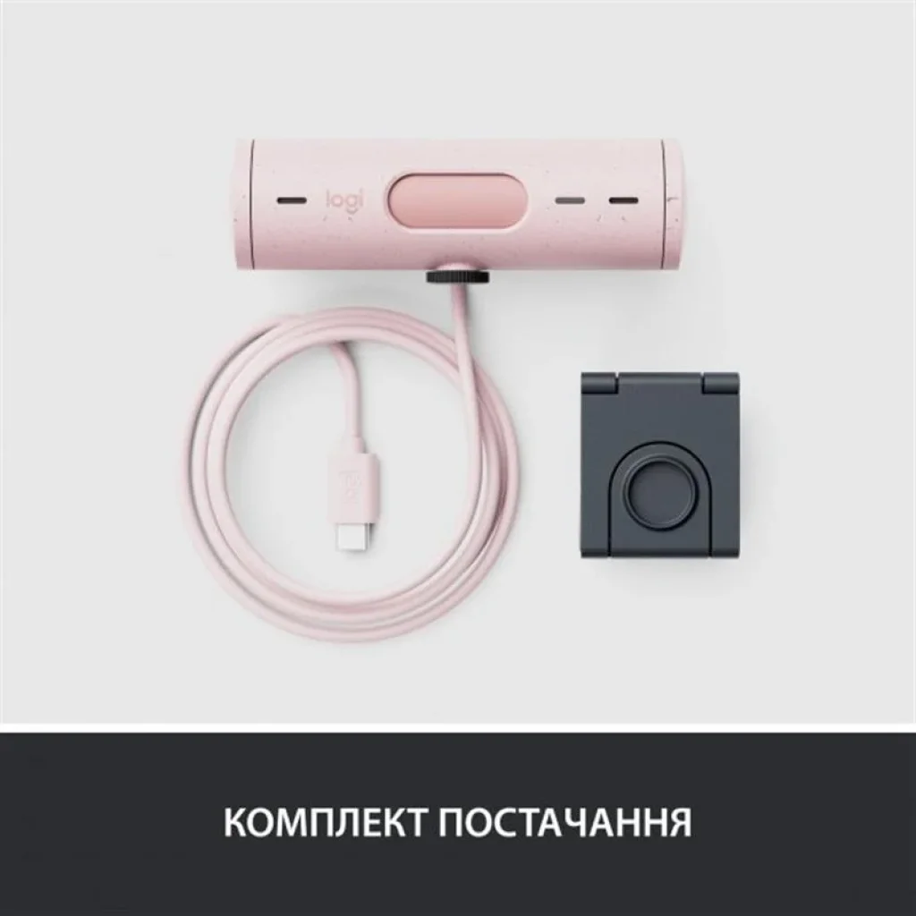 Веб-камера Logitech Brio 500 Rose (960-001421) UA