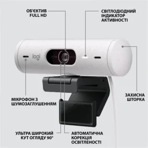 Веб-камера Logitech Brio 500 White (960-001428) UA