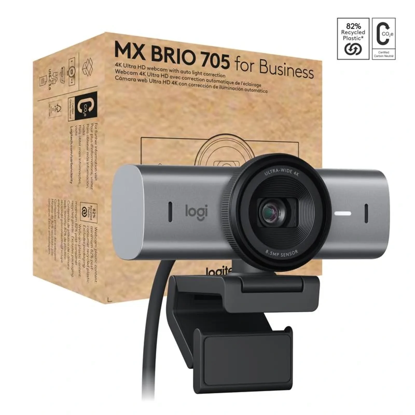 Веб-камера Logitech MX Brio 705 Graphite (960-001530) UA