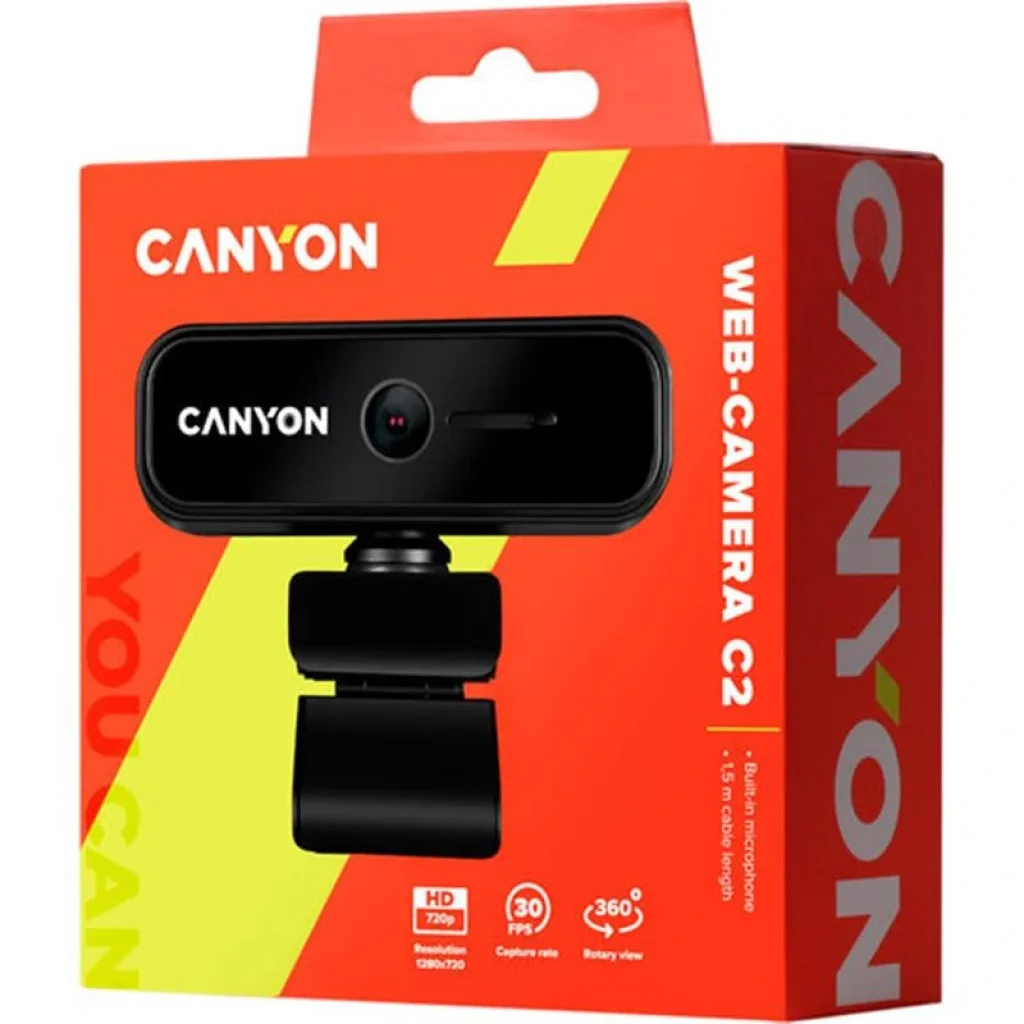 Веб-камера Canyon CNE-HWC2 Black UA