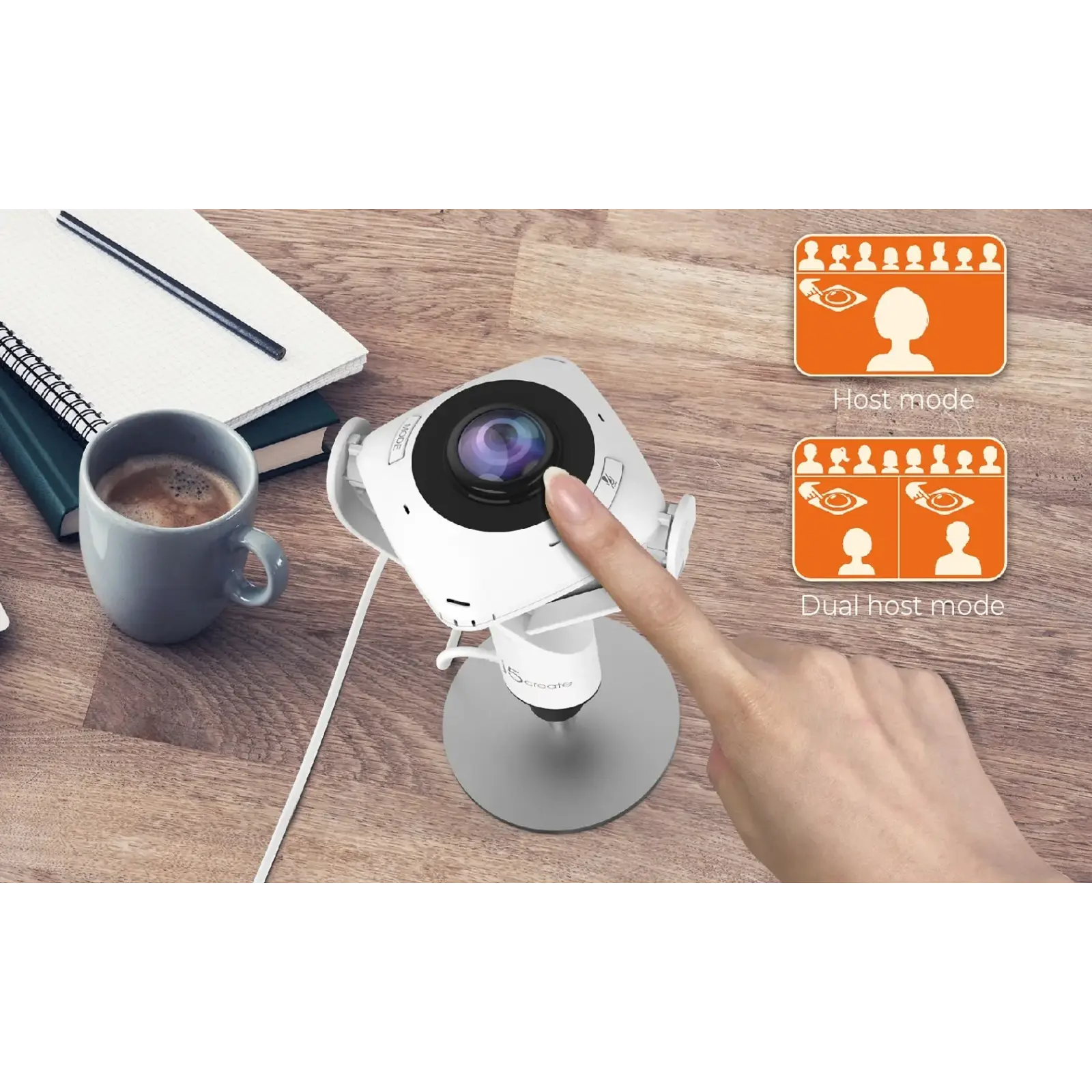 Веб-камера J5create JVCU360-N White UA