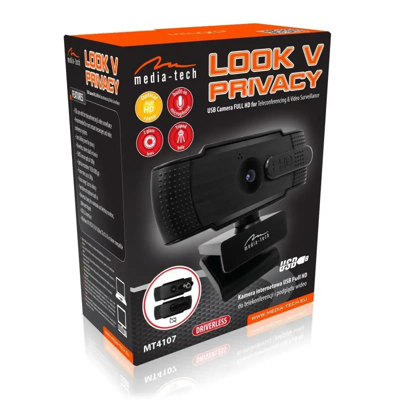 Веб-камера Media-Tech Look V Privacy MT4107 UA