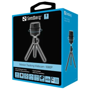 Веб-камера Sandberg Motion Tracking Webcam 1080P + Tripod (134-27) UA