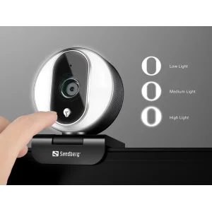 Веб-камера Sandberg Streamer Webcam Pro Full HD Autofocus Ring Light (134-12) UA