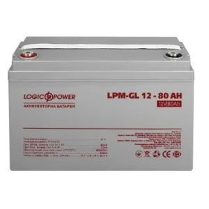Акумуляторна батарея LogicPower 12V 80AH (LPM-GL 12V - 80 AH) GEL, LP15267 UA
