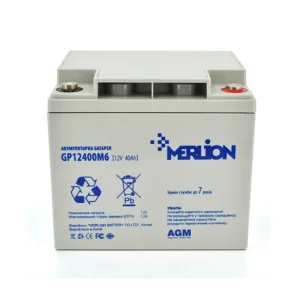 Акумуляторна батарея Merlion 12V 40AH (GP12400M6/06016) AGM UA