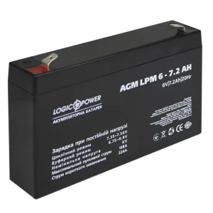 Аккумуляторная батарея LogicPower LPM 6V 7.2AH (LPM 6 - 7.2 AH) AGM, LP3859 UA