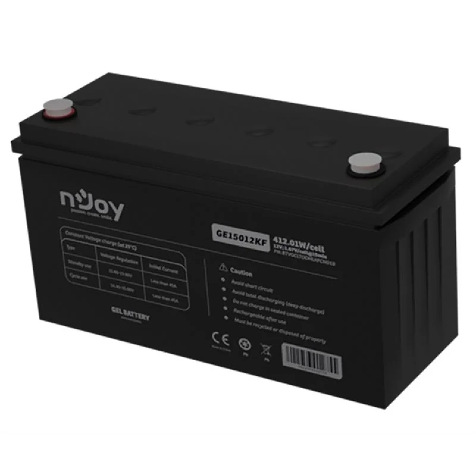 Акумуляторна батарея Njoy GE15012KF 12V 150AH (BTVGCLTODHLKFCN01B) GEL UA