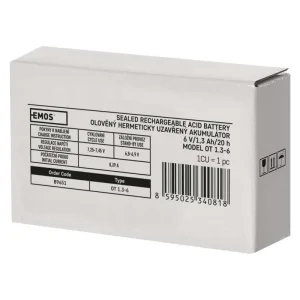 Акумуляторна батарея Emos B9651 (6V 1.3AH FAST.4.7 MM) UA