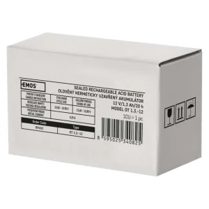 Акумуляторна батарея Emos B9652 (12V 1.3AH FAST.4.7 MM) UA