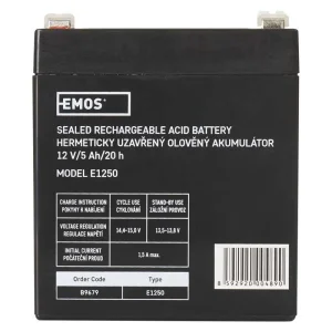 Акумуляторна батарея Emos B9679 (12V 5AH FAST.6.3 MM) UA