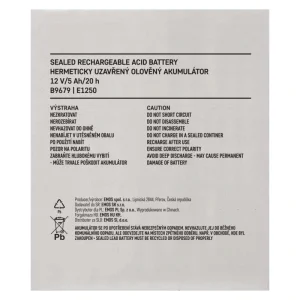 Акумуляторна батарея Emos B9679 (12V 5AH FAST.6.3 MM) UA