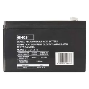 Акумуляторна батарея Emos B9674 (12V 7.2AH FAST.6.3 MM) UA
