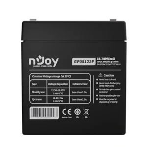 Акумуляторна батарея Njoy GP05122F 12V 5AH (BTVACEUOATF2FCN01B) AGM UA