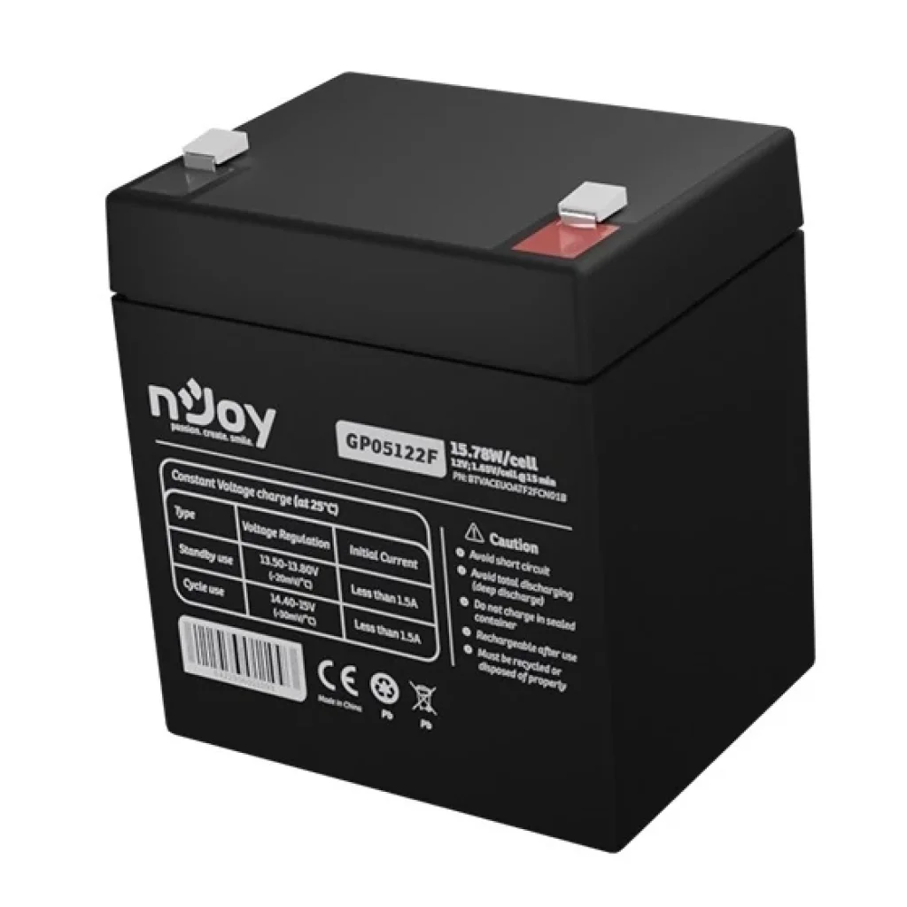 Акумуляторна батарея Njoy GP05122F 12V 5AH (BTVACEUOATF2FCN01B) AGM UA