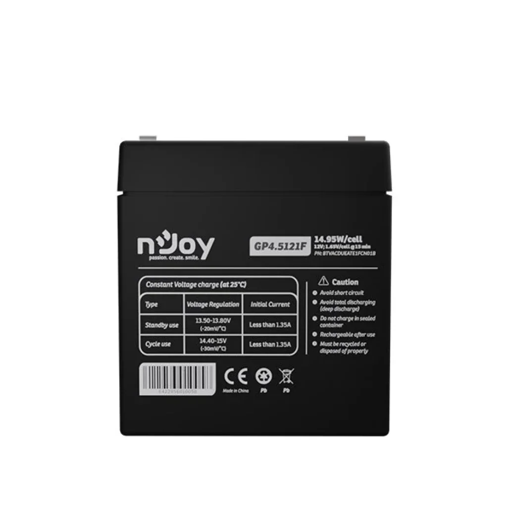 Аккумуляторная батарея Njoy GP4.5121F 12V 4.5AH (BTVACDUEATE1FCN01B) AGM UA