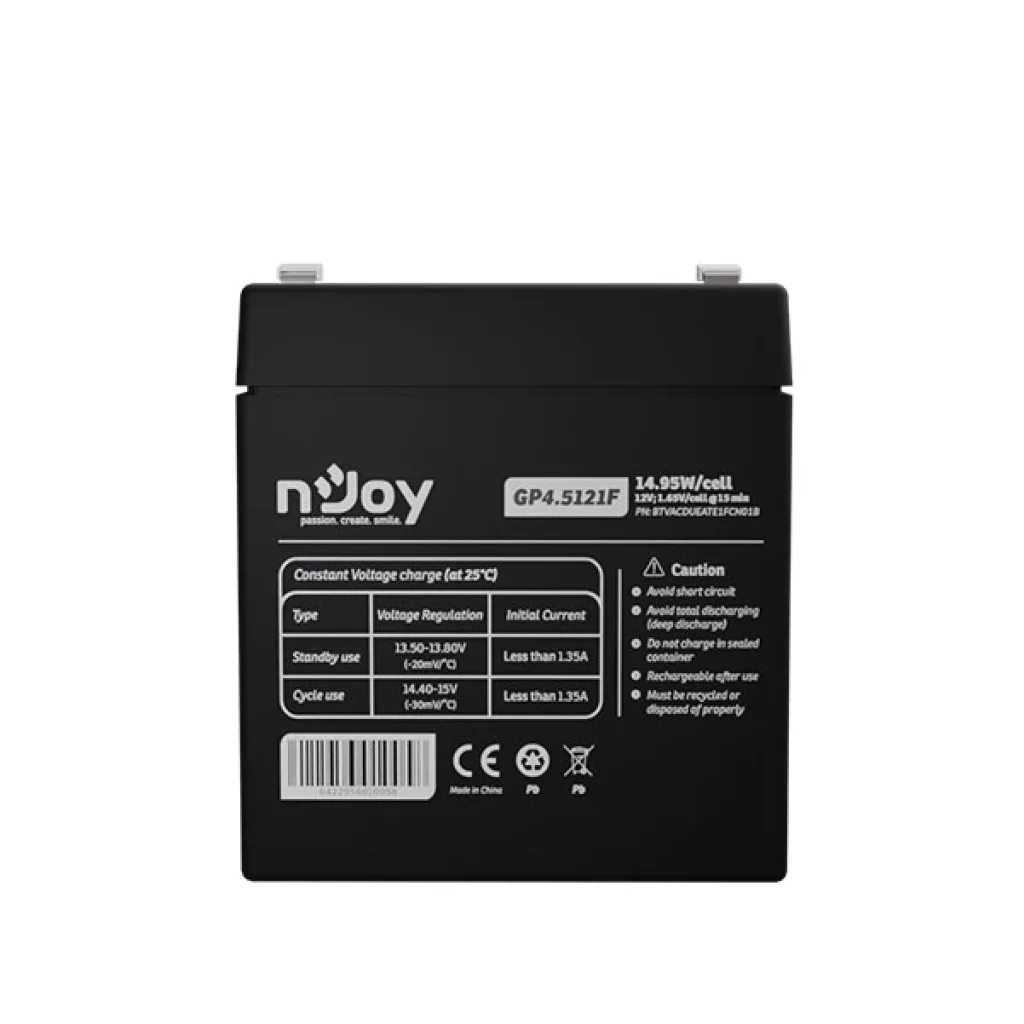 Аккумуляторная батарея Njoy GP4.5121F 12V 4.5AH (BTVACDUEATE1FCN01B) AGM UA