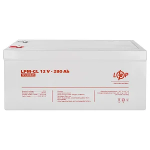 Акумуляторна батарея LogicPower 12V 280AH (LPM-GL 12 - 280 AH) GEL, LP13185 UA