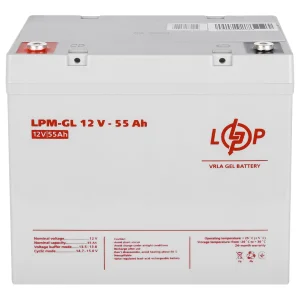 Акумуляторна батарея LogicPower 12V 55AH (LPM-GL 12V - 55 AH) GEL, LP15266 UA