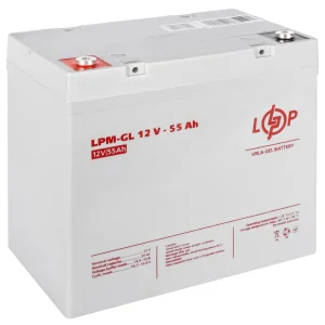 Акумуляторна батарея LogicPower 12V 55AH (LPM-GL 12V - 55 AH) GEL, LP15266 UA