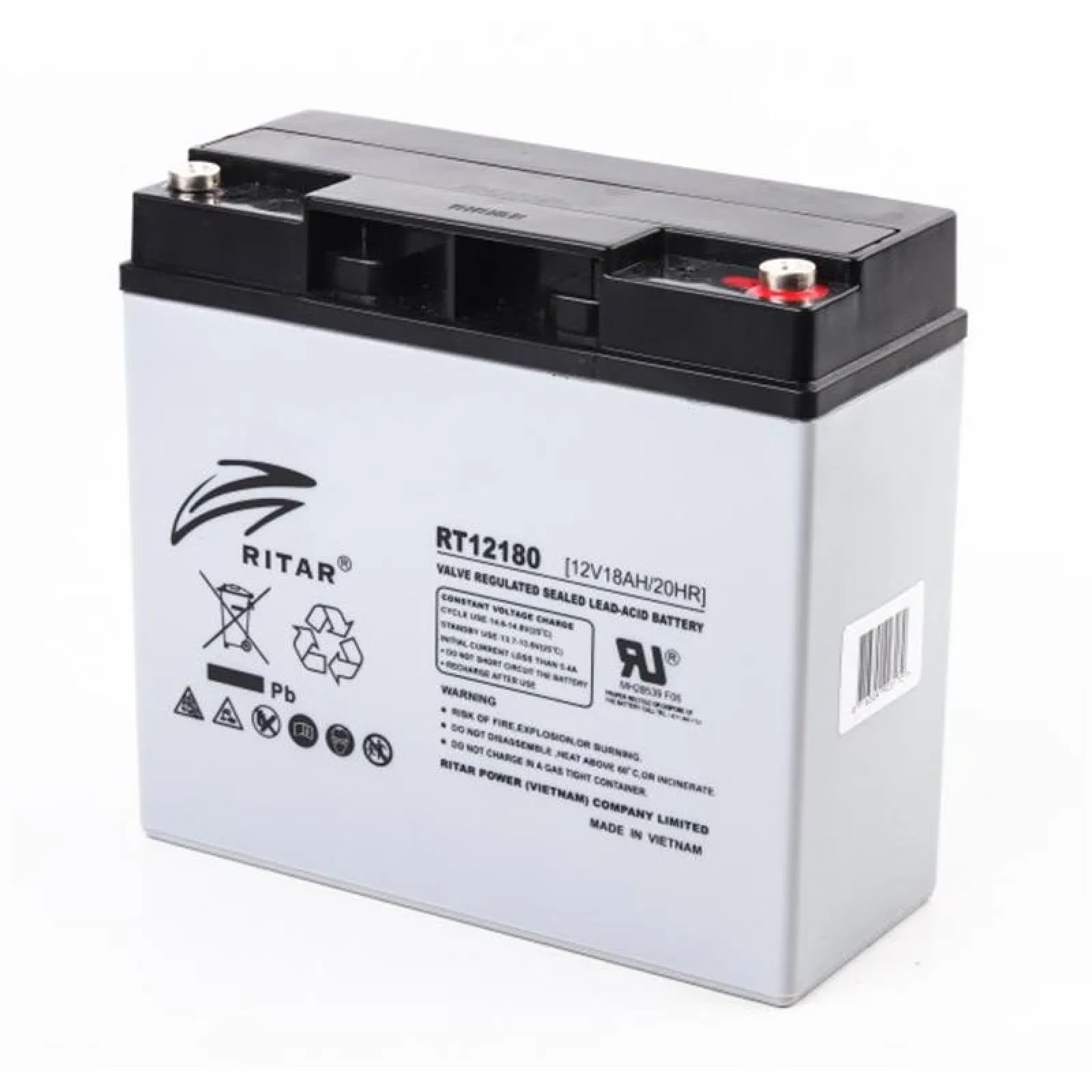 Аккумуляторная батарея Ritar 12V 18AH (RT12180) AGM UA