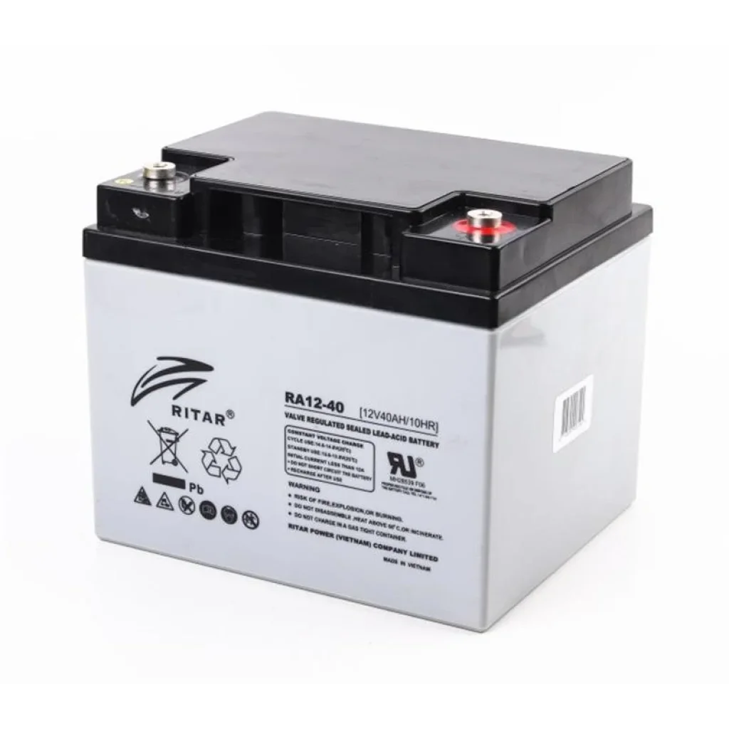 Акумуляторна батарея Ritar 12V 40AH (RA12-40) AGM UA