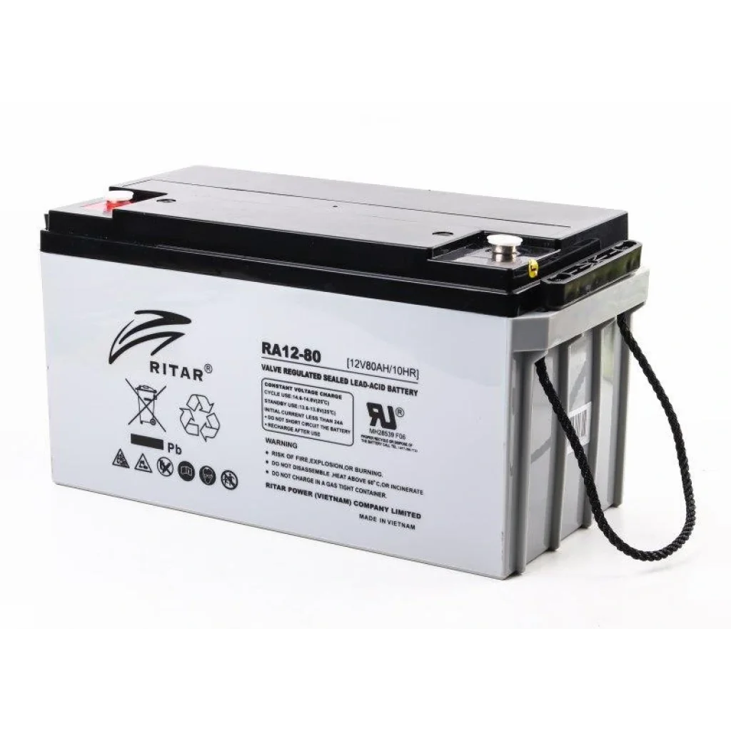 Акумуляторна батарея Ritar 12V 80AH (RA12-80) AGM UA