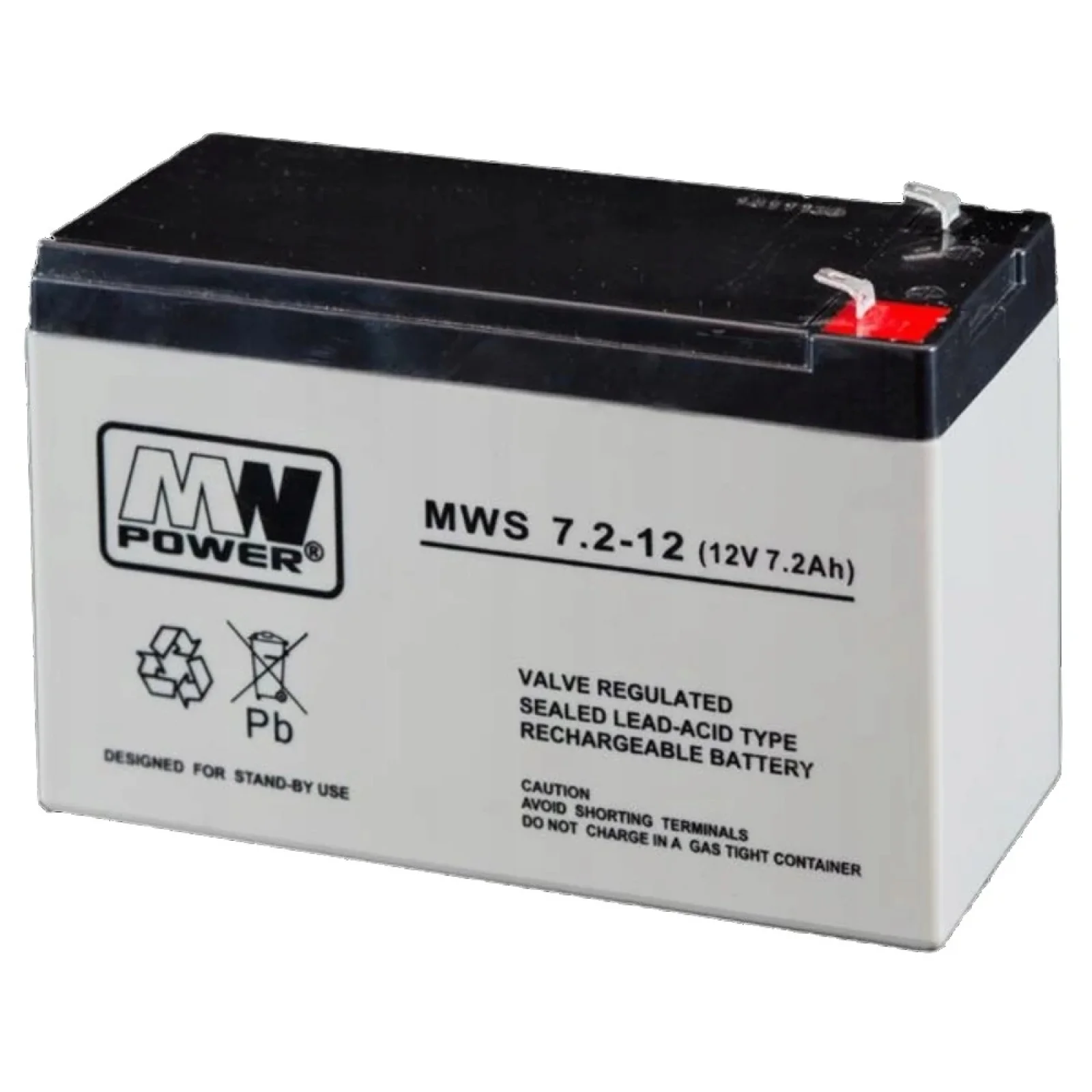 Акумуляторна батарея MW Power MWS 7.2-12 (12V 7.2Ah) AGM UA