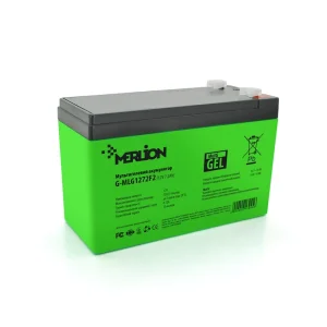 Акумуляторна батарея Merlion 12V 7.2AH Green (G-MLG1272F2/13945) AGM UA