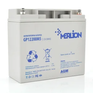 Акумуляторна батарея Merlion 12V 20AH (GP12200M5/06014) AGM UA