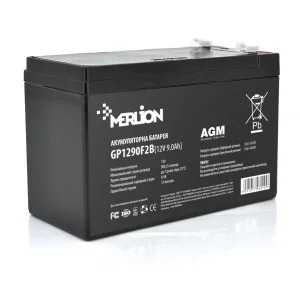 Акумуляторна батарея Merlion 12V 9AH (GP1290F2/06010) AGM UA
