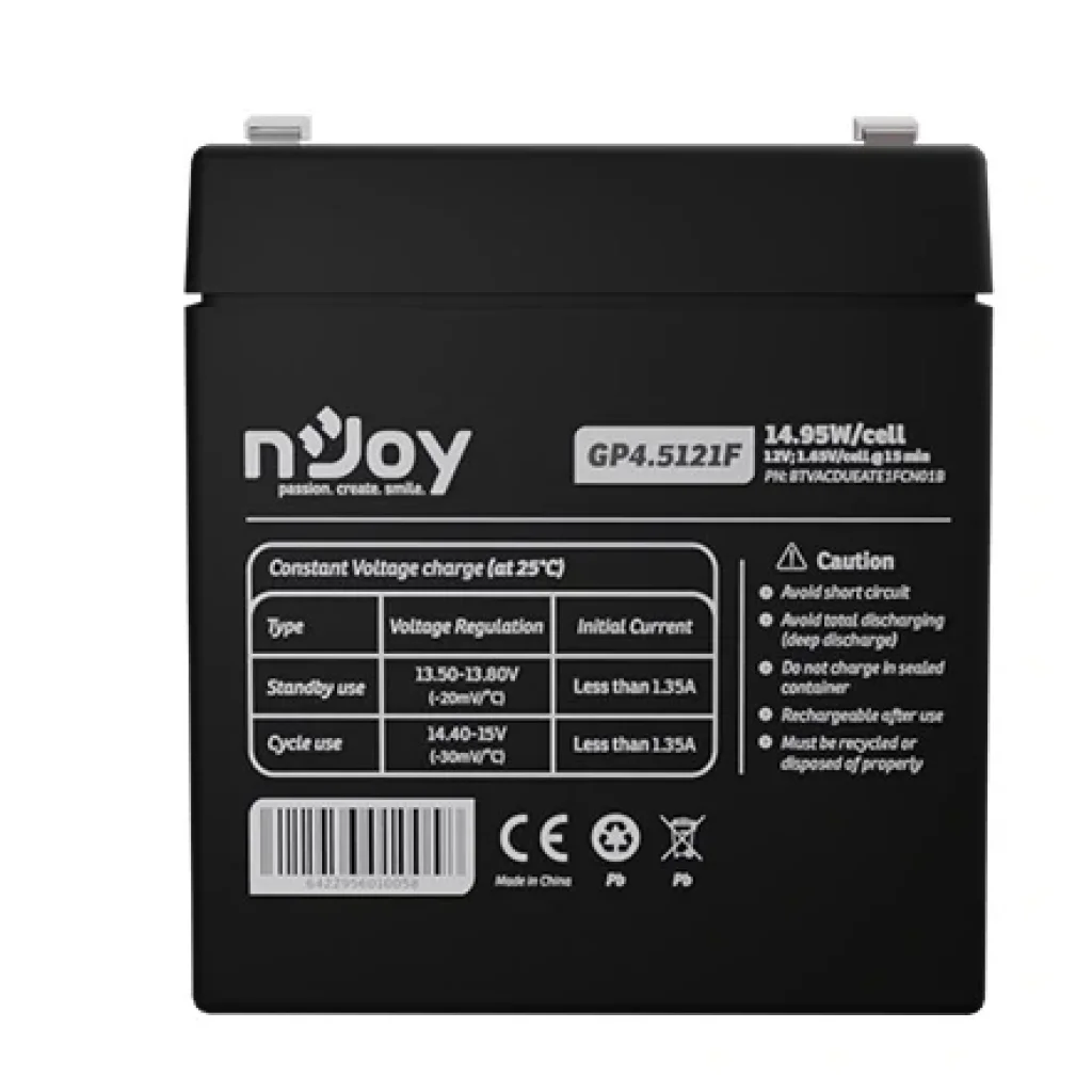 Аккумуляторная батарея Njoy GP4.5121F 12V 4.5AH (BTVACDUEATE1FCN01B) AGM UA