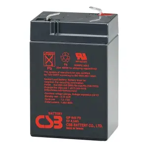 Аккумуляторная батарея CSB 6V 4.5AH (GP645/06590) AGM,F2 UA