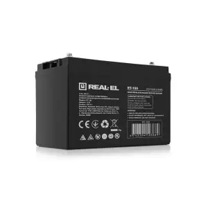 Акумуляторна батарея REAL-EL 12V 100AH (EL122200001) AGM UA