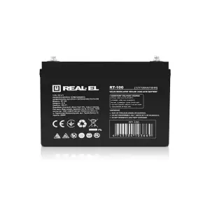 Акумуляторна батарея REAL-EL 12V 100AH (EL122200001) AGM UA