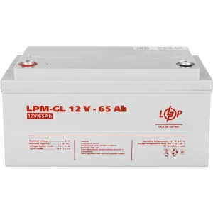 Акумуляторна батарея LogicPower 12V 65AH (LPM-GL 12 - 65 AH) GEL, LP3869 UA
