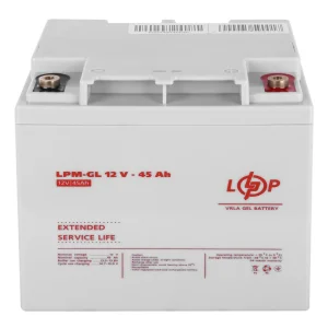 Акумуляторна батарея LogicPower 12V 45AH (LPM-GL 12 - 45 AH) GEL, LP20269 UA