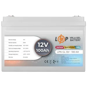 Акумуляторна батарея Logicpower LPN-GL 12V - 100 Ah GEL, LP13719 UA