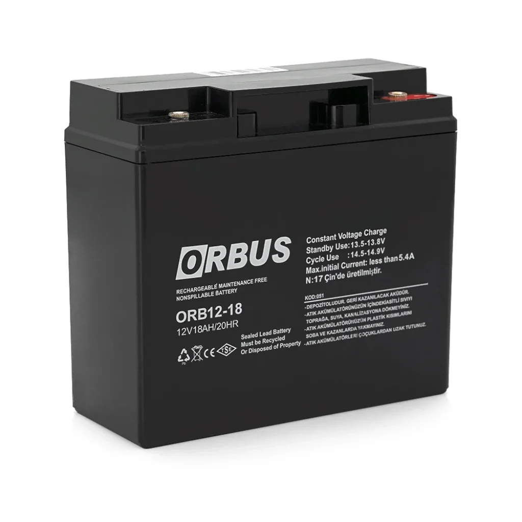 Аккумуляторная батарея Orbus OR1218 AGM 12V 18 Ah (OR12118/28751) UA