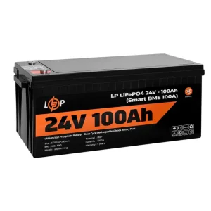 Акумуляторна батарея LogicPower 24V 100 AH (2560Wh) Smart BT для ДБЖ (BMS 100A/50А) LiFePO4 UA