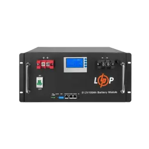 Акумуляторна батарея LogicPower 48V 100 AH (5120Wh) LCD Smart (BMS 100A/100А) LiFePO4 UA