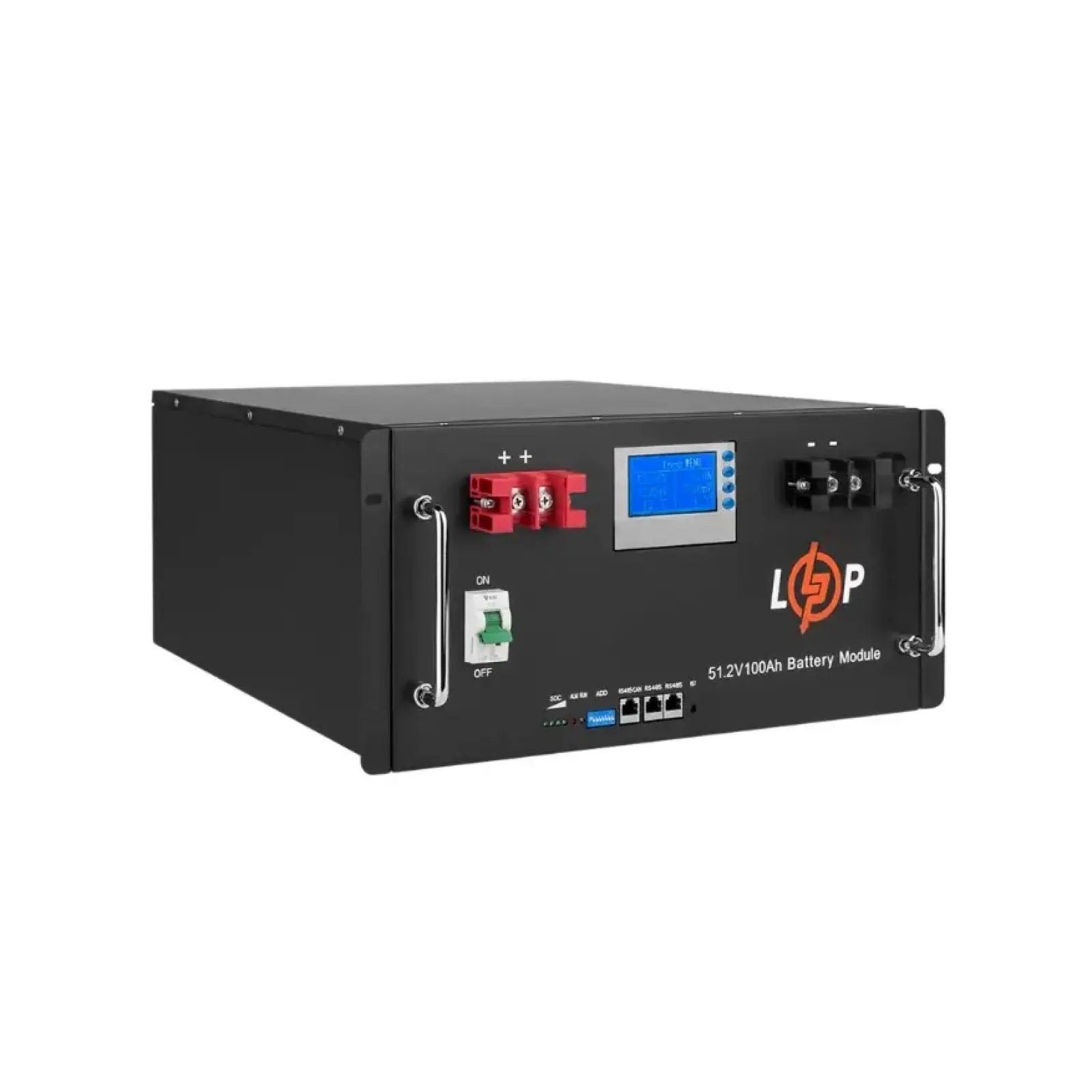 Акумуляторна батарея LogicPower 48V 100 AH (5120Wh) LCD Smart (BMS 100A/100А) LiFePO4 UA