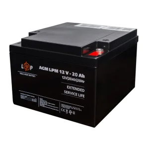 Акумуляторна батарея LogicPower LPM 12V 20AH под болт М5 AGM, LP22882 UA