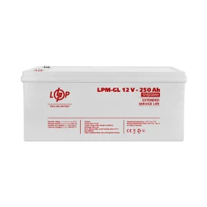 Акумуляторна батарея LogicPower 12V 250AH (LPM-GL 12 - 250 AH) GEL, LP21081 UA